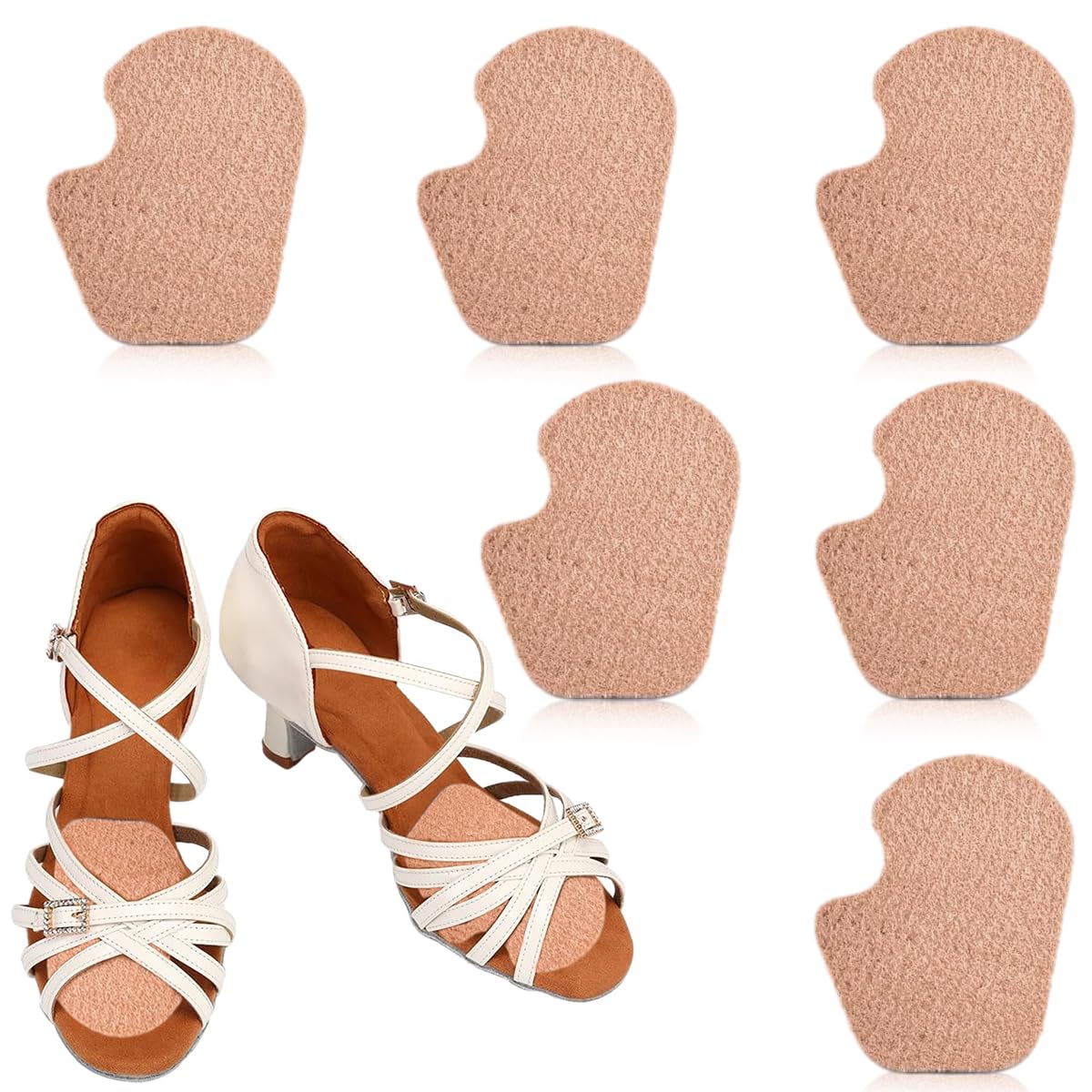 MAYCREATE 3 Pairs Wool Felt Ball of Foot Cushion Shoe Insoles, Foot Pads for Dancer Sesamoiditis Pads, Self-Adhesive Foot Cushion Pads for Men Women Dancing Pain Relief MAYCREATE 3 Pairs Wool Felt Ball of Foot Cushion Shoe Insoles, Foot Pads for Dancer Sesamoiditis Pads, Self-Adhesive Foot Cushion Pads for Men Women Dancing Pain Relief